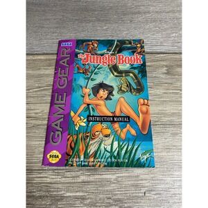 Disney The Jungle Book Sega Game Gear Instruction Manual Original Booklet 1994